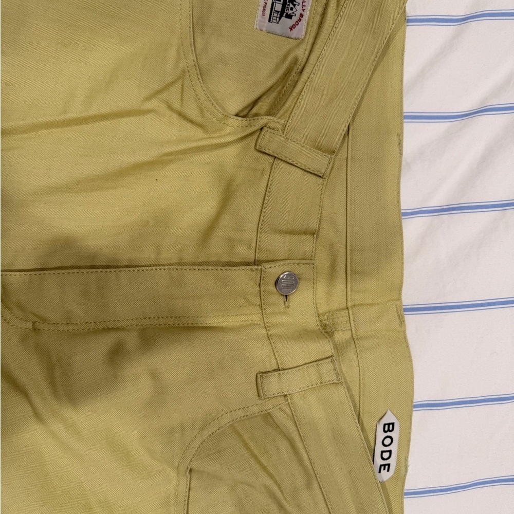 BODE Men's Yellow Jeans